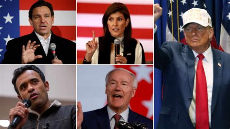 Estos son los aspirantes en la carrera por la candidatura republicana a las elecciones presidenciales de 2024